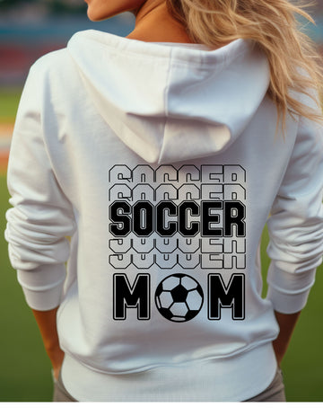 Soccer Mom Zip Up Sweatshirt – Cozy Sports Mom Hoodie for Game Day