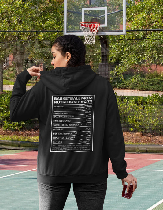 Basketball Mom Facts Zip-up Hoodie