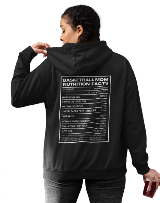 Basketball Mom Facts Zip-up Hoodie