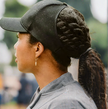 Backless Ponytail Adjustable Baseball Cap  – UV Protection